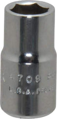 Proto - 5/8", 1/2" Drive, Standard Hand Socket - 6 Points, 7/8" OAL, Chrome Finish - Industrial Tool & Supply