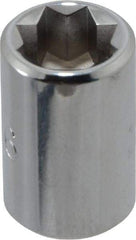 Proto - 5/16", 1/4" Drive, Standard Hand Socket - 8 Points, 7/8" OAL, Chrome Finish - Industrial Tool & Supply
