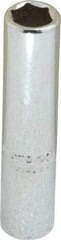 Proto - 9/32", 1/4" Drive, Deep Hand Socket - 6 Points, 2" OAL, Chrome Finish - Industrial Tool & Supply
