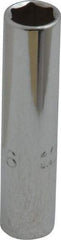 Proto - 5/16", 1/4" Drive, Deep Hand Socket - 6 Points, 2" OAL, Chrome Vanadium, Chrome Finish - Industrial Tool & Supply