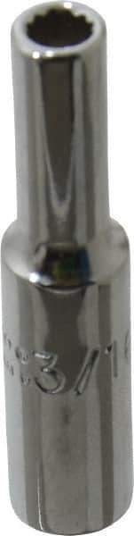 Proto - 1-1/2", 1/2" Drive, Deep Hand Socket - 12 Points, 2" OAL, Chrome Finish - Industrial Tool & Supply