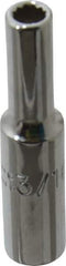 Proto - 1-1/2", 1/2" Drive, Deep Hand Socket - 12 Points, 2" OAL, Chrome Finish - Industrial Tool & Supply