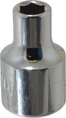 Proto - 3/8" Drive, Standard Hand Socket - 6 Points, 1-3/32" OAL, Chrome Finish - Industrial Tool & Supply