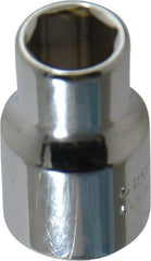 Proto - 3/8" Drive, Standard Hand Socket - 6 Points, 1-3/32" OAL, Chrome Vanadium, Chrome Finish - Industrial Tool & Supply