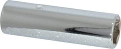 Proto - 3/8" Drive, Deep Hand Socket - 6 Points, 2-1/8" OAL, Chrome Finish - Industrial Tool & Supply