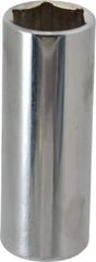 Proto - 3/8" Drive, Deep Hand Socket - 6 Points, 2-3/4" OAL, Chrome Finish - Industrial Tool & Supply