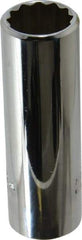 Proto - 5/8", 3/8" Drive, Deep Hand Socket - 12 Points, 2-3/4" OAL, Chrome Vanadium, Chrome Finish - Industrial Tool & Supply
