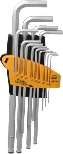 Wiha - 13 Piece L Key Standard Hex Key Set - Hex Range from 0.05 to 3/8" - Industrial Tool & Supply