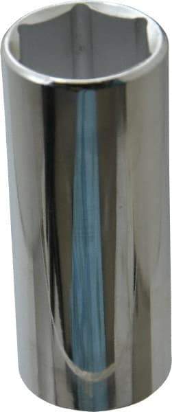 Proto - 1", 1/2" Drive, Deep Hand Socket - 6 Points, 3-1/4" OAL, Chrome Finish - Industrial Tool & Supply