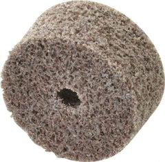 3M - 1" Diam, 1/2" Face Width, 3/16" Center Hole, Medium Grade, Aluminum Oxide Deburring Wheel - Unitized, Hard Density 7 Grade, 35,100 RPM - Industrial Tool & Supply