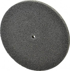 3M - 5" Diam, 1/4" Face Width, 1/4" Center Hole, Fine Grade, Silicon Carbide Deburring Wheel - Unitized, Soft Density 3 Grade, 6,000 RPM - Industrial Tool & Supply