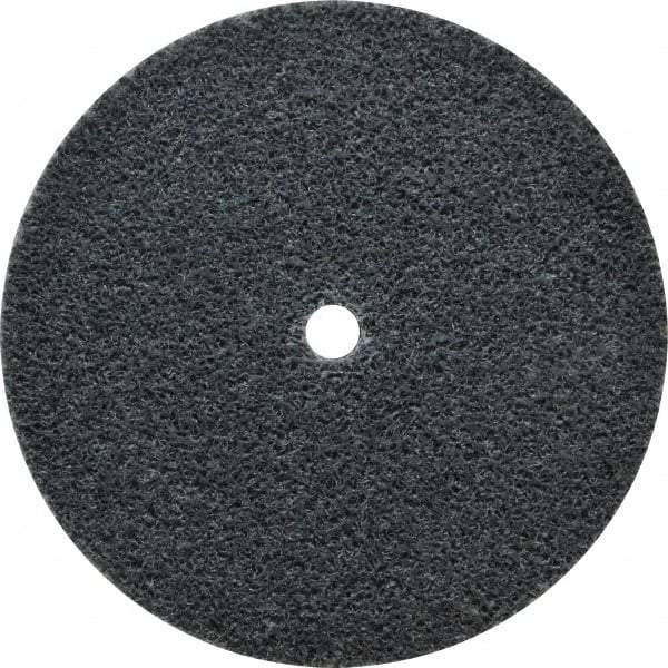 3M - 3" Diam, 1/4" Face Width, 1/4" Center Hole, Fine Grade, Silicon Carbide Deburring Wheel - Unitized, Soft Density 3 Grade, 12,100 RPM - Industrial Tool & Supply