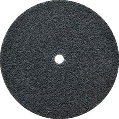 3M - 3" Diam, 1/4" Face Width, 1/4" Center Hole, Fine Grade, Silicon Carbide Deburring Wheel - Unitized, Soft Density 3 Grade, 12,100 RPM - Industrial Tool & Supply