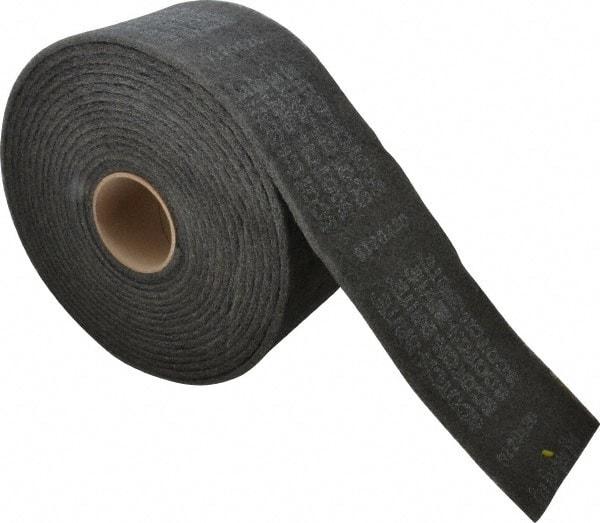 3M - 30' Long x 5" Wide Nonwoven Roll - Very Fine Grade, Gray, Silicon Carbide - Industrial Tool & Supply