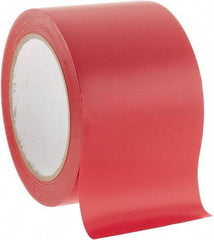 NMC - Red Solid Color Vinyl Tape - 3" Wide x 108' Long x 0.002" Thick, General Traffic - Industrial Tool & Supply