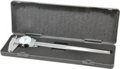 Fowler - 0" to 8" Range, 0.001" Graduation, 0.1" per Revolution, Dial Caliper - White Face, 1.96" Jaw Length - Industrial Tool & Supply