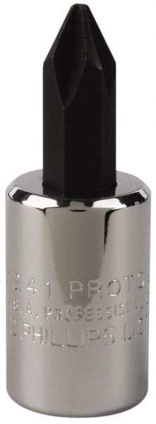 Proto - Screwdriver & Drag Link Sockets Type: Phillips Screwdriver Socket Drive Size (Inch): 3/8 - Industrial Tool & Supply