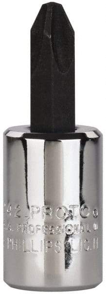 Proto - Screwdriver & Drag Link Sockets Type: Phillips Screwdriver Socket Drive Size (Inch): 3/8 - Industrial Tool & Supply