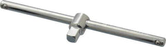 Proto - 1/4" Drive Socket Sliding T-Handle - 4-1/2" OAL, Chrome Finish - Industrial Tool & Supply