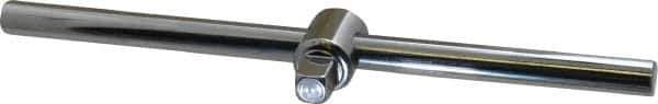 Proto - 3/8" Drive Socket Sliding T-Handle - 8" OAL, Chrome Finish - Industrial Tool & Supply