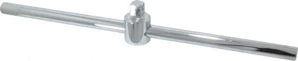 Proto - 1/2" Drive Socket Sliding T-Handle - 13" OAL, Chrome Finish - Industrial Tool & Supply
