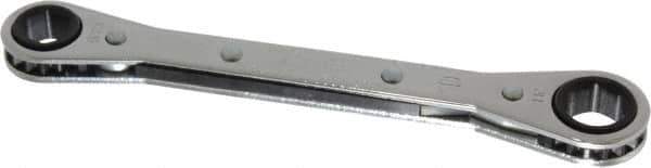 Proto - 3/8" x 7/16" 6 Point Ratcheting Box Wrench - Double End, 5-1/2" OAL, Steel - Industrial Tool & Supply