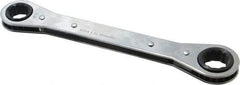 Proto - 5/8" x 11/16" 12 Point Ratcheting Box Wrench - Double End, 8-3/32" OAL, Steel - Industrial Tool & Supply