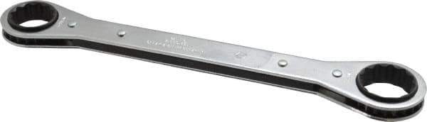 Proto - 13/16" x 15/16" 12 Point Ratcheting Box Wrench - Double End, 9-1/4" OAL, Steel - Industrial Tool & Supply
