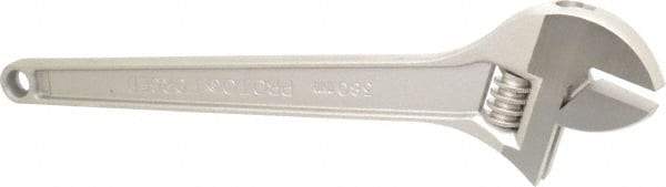 Proto - 1-11/16" Jaw Capacity, 15" Standard Adjustable Wrench - Steel, Chrome Finish - Industrial Tool & Supply