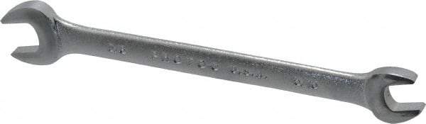 Proto - 5/16" x 3/8" Standard Open End Wrench - 5-1/8" OAL, Double End, Satin Finish, 15° Head Angle - Industrial Tool & Supply
