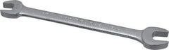 Proto - 3/8" x 7/16" Standard Open End Wrench - 5-3/4" OAL, Double End, Satin Finish, 15° Head Angle - Industrial Tool & Supply