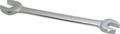 Proto - 9/16" x 5/8" Standard Open End Wrench - 7-5/8" OAL, Double End, Satin Finish, 15° Head Angle - Industrial Tool & Supply