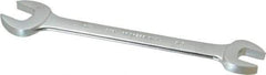 Proto - 5/8" x 3/4" Standard Open End Wrench - 8-9/16" OAL, Double End, Satin Finish, 15° Head Angle - Industrial Tool & Supply