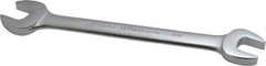 Proto - 5/8" x 11/16" Standard Open End Wrench - 8-1/4" OAL, Double End, Satin Finish, 15° Head Angle - Industrial Tool & Supply
