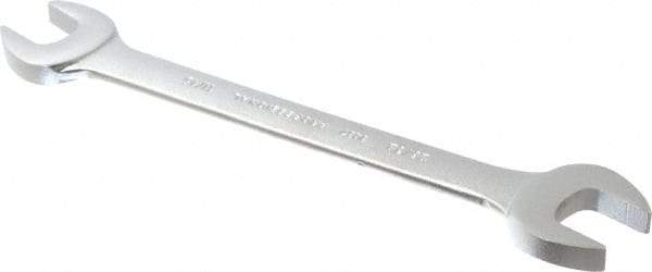 Proto - 11/16" x 25/32" Standard Open End Wrench - 8-7/8" OAL, Double End, Satin Finish, 15° Head Angle - Industrial Tool & Supply
