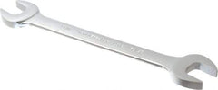Proto - 11/16" x 25/32" Standard Open End Wrench - 8-7/8" OAL, Double End, Satin Finish, 15° Head Angle - Industrial Tool & Supply