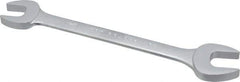 Proto - 3/4" x 7/8" Standard Open End Wrench - 9-1/2" OAL, Double End, Satin Finish, 15° Head Angle - Industrial Tool & Supply