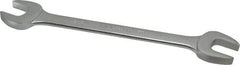 Proto - 15/16" x 1" Standard Open End Wrench - 11-1/2" OAL, Double End, Satin Finish, 15° Head Angle - Industrial Tool & Supply