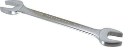 Proto - 1-1/16" x 1-1/8" Standard Open End Wrench - 12-5/8" OAL, Double End, Satin Finish, 15° Head Angle - Industrial Tool & Supply
