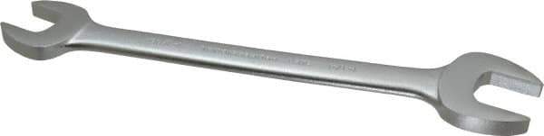 Proto - 1-1/16" x 1-1/4" Standard Open End Wrench - 13-9/16" OAL, Double End, Satin Finish, 15° Head Angle - Industrial Tool & Supply