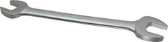 Proto - 1-1/16" x 1-1/4" Standard Open End Wrench - 13-9/16" OAL, Double End, Satin Finish, 15° Head Angle - Industrial Tool & Supply
