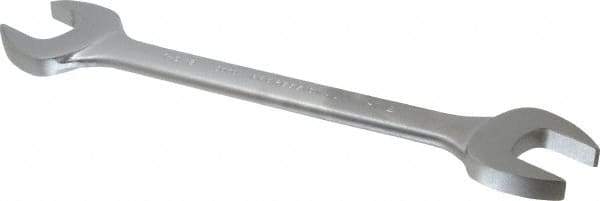Proto - 1-1/2" x 1-5/8" Standard Open End Wrench - 17" OAL, Double End, Satin Finish, 15° Head Angle - Industrial Tool & Supply
