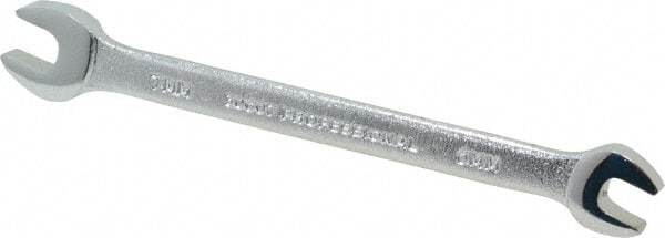 Proto - 6mm x 7mm Standard Open End Wrench - 4-1/2" OAL, Double End, Satin Finish, 15° Head Angle - Industrial Tool & Supply