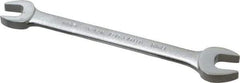 Proto - 12mm x 13mm Standard Open End Wrench - 6-3/8" OAL, Double End, Satin Finish, 15° Head Angle - Industrial Tool & Supply
