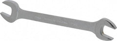 Proto - 21mm x 23mm Standard Open End Wrench - 10-1/8" OAL, Double End, Satin Finish, 15° Head Angle - Industrial Tool & Supply