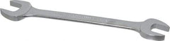 Proto - 24mm x 26mm Standard Open End Wrench - 11-3/8" OAL, Double End, Satin Finish, 15° Head Angle - Industrial Tool & Supply