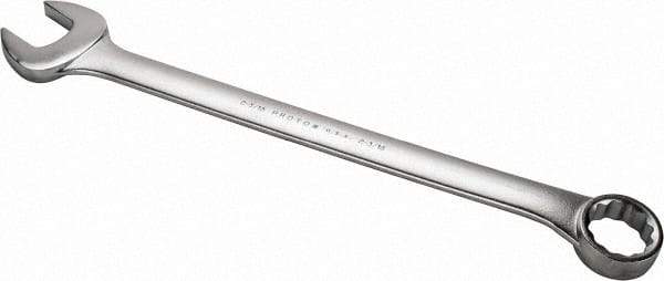 Proto - 2-3/16" 12 Point Offset Combination Wrench - 15° Offset Angle, 29-1/2" OAL, Steel, Satin Finish - Industrial Tool & Supply