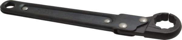 Proto - 3/4", Black Finish, Ratcheting Flare Nut Wrench - 12 Points, 7-1/4" OAL, Steel, Single End Head - Industrial Tool & Supply