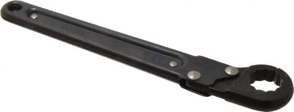 Proto - 13/16", Black Finish, Ratcheting Flare Nut Wrench - 12 Points, 9-3/8" OAL, Steel, Single End Head - Industrial Tool & Supply