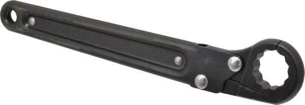 Proto - 7/8", Black Finish, Ratcheting Flare Nut Wrench - 12 Points, 9-3/8" OAL, Steel, Single End Head - Industrial Tool & Supply